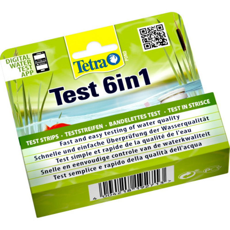 Набір індикаторних тестів Tetra Pond Test 6in1 для ставка для перевірки показників якості води 25 шт