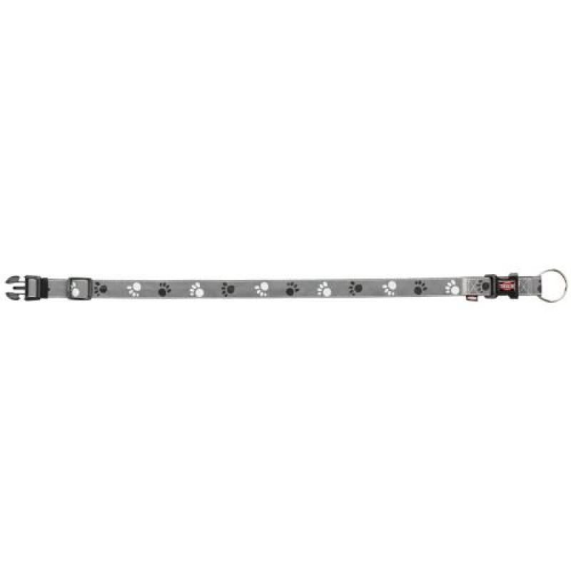Нашийник Trixie Silver Reflect для собак, світловідбиваючий, L-XL: 40-65 см/25 мм, сірий
