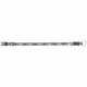 Нашийник Trixie Silver Reflect для собак, світловідбиваючий, L-XL: 40-65 см/25 мм, сірий