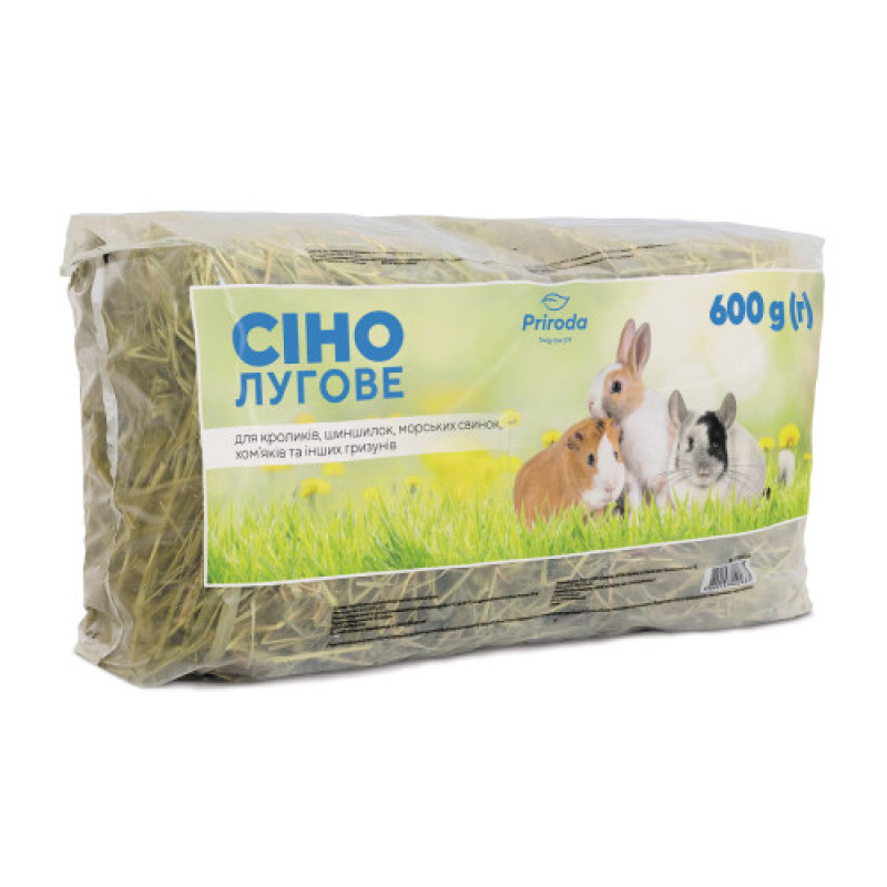 Сіно лугове Природа для гризунів, 600 г