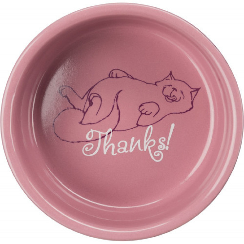 Миска Trixie для котів Thanks for Service керамічна 300 мл/11 см