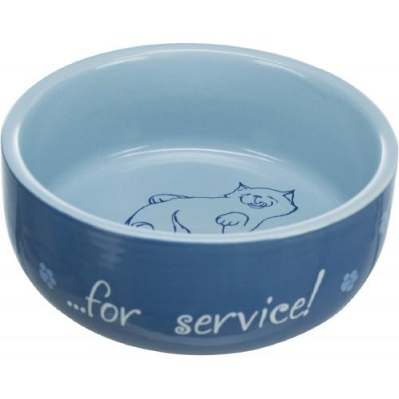Миска Trixie Thanks for Service для котів, керамічна, 11 см, 300 мл