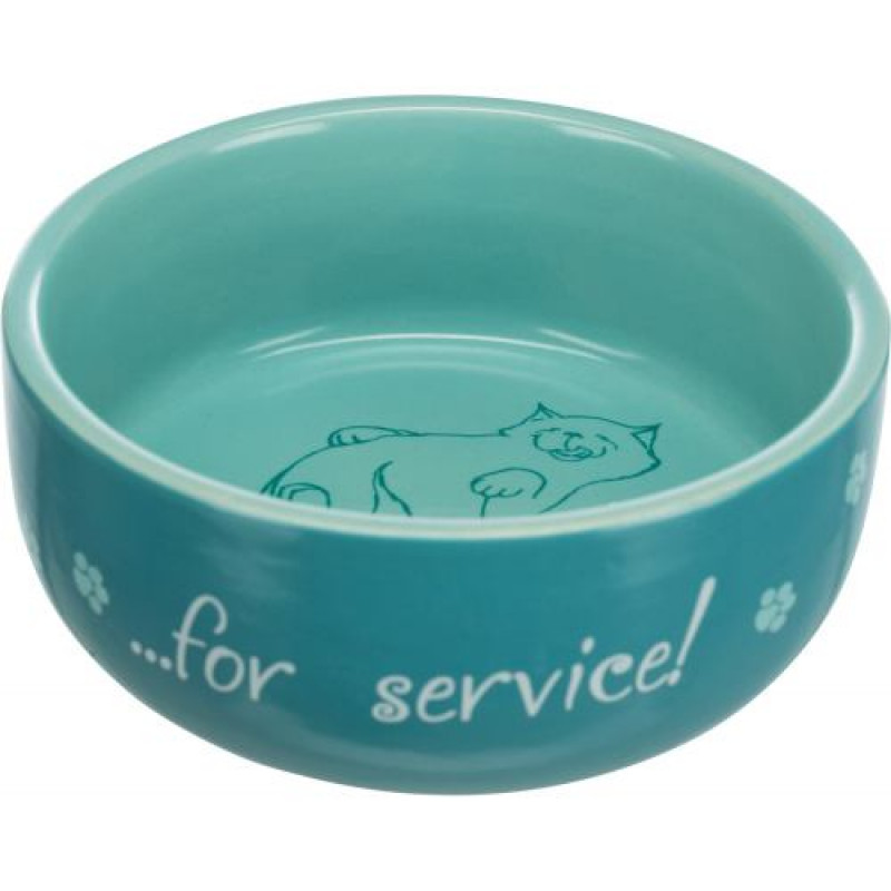 Миска Trixie Thanks for Service для котів, керамічна, 11 см, 300 мл