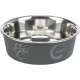 Миска Trixie для собак на гумовій основі металева з пластиковим покриттям 450 мл 14 см