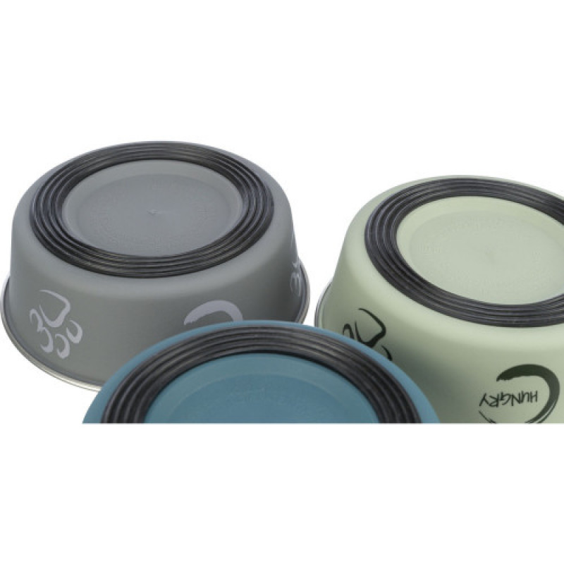 Миска Trixie для котів з нержавіючої сталі і пластиковим покриттям 0,8 л 17 см