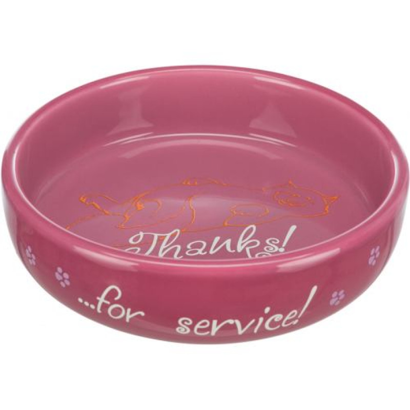 Миска Trixie для котів коротконосих порід, керамічна, 15 см, 300 мл