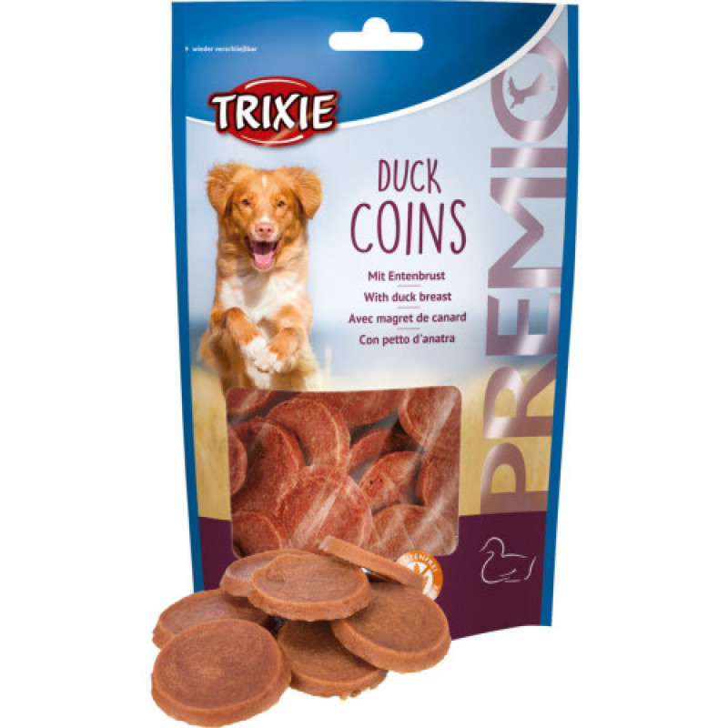 Ласощі Trixie Premio Duck Coins для собак монетки з качкою 80 г