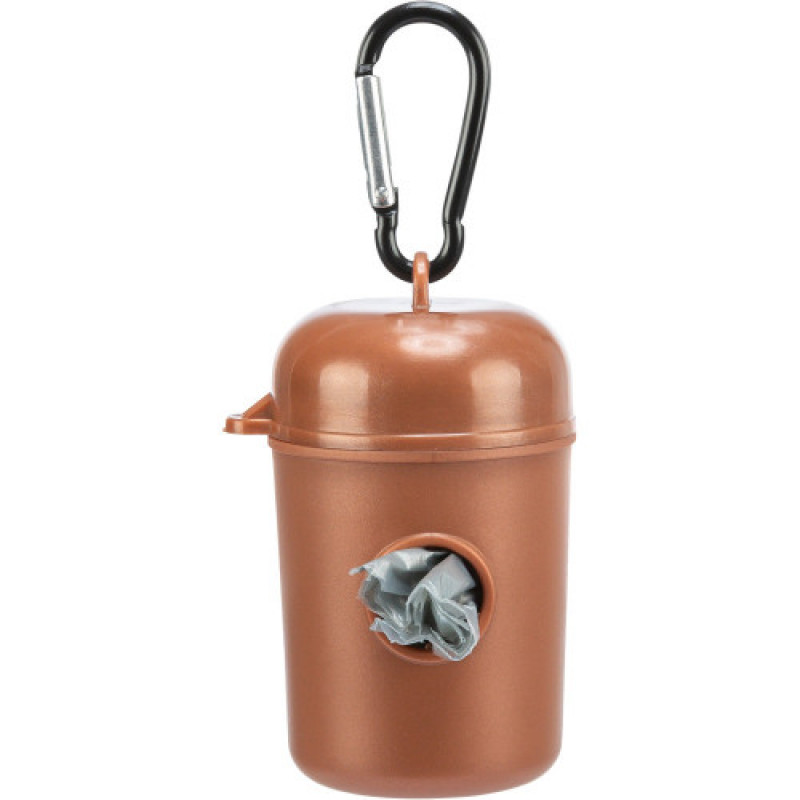 Контейнер Trixie для збиральних пакетів пластиковий з 2 рулонами пакетів для фекалій розмір М 20 шт/рулон