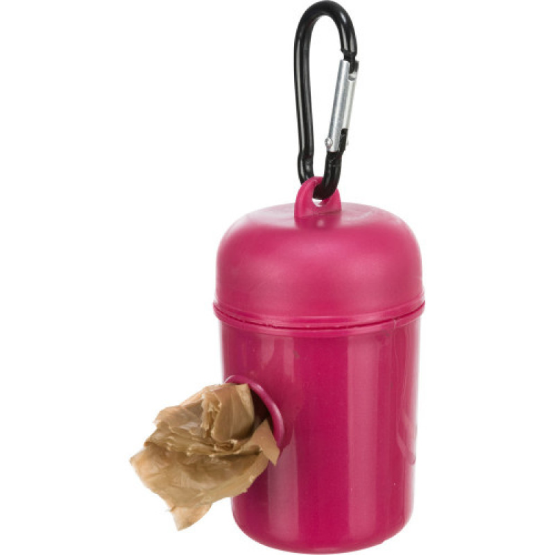 Контейнер Trixie для збиральних пакетів пластиковий з 2 рулонами пакетів для фекалій розмір М 20 шт/рулон