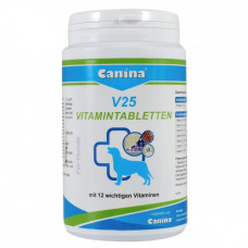 Вітамінний комплекс Canina V25 Vitamintabletten для собак 200 г 60 табл.