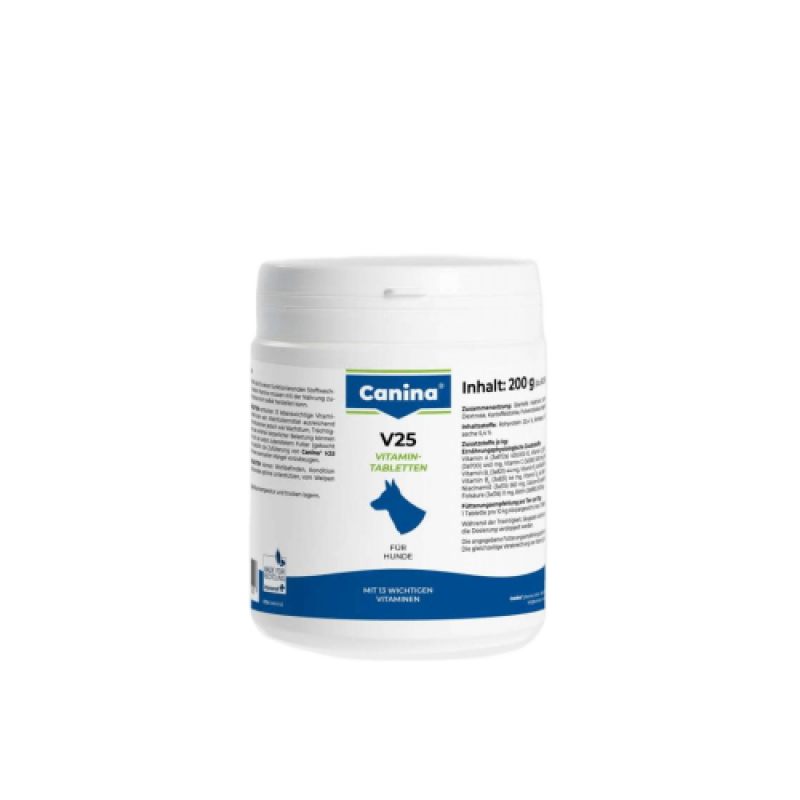 Вітамінний комплекс Canina V25 Vitamintabletten для собак 200 г 60 табл.