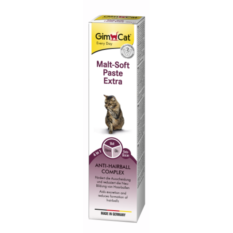 Паста GimCat Every Day Malt-Soft Paste Extra для котів для виведення шерсті зі шлунку 200 г