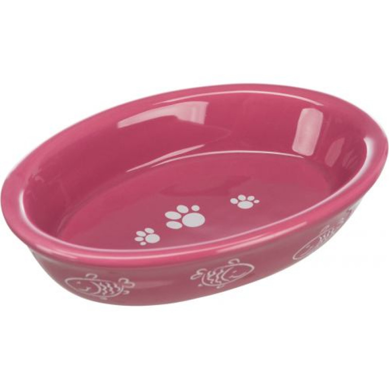 Миска Trixie для котів, овальна, керамічна, 15х10 см, 200 мл