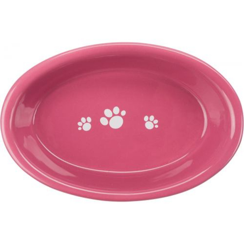 Миска Trixie для котів, овальна, керамічна, 15х10 см, 200 мл