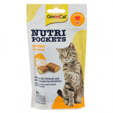 Вітамінні ласощі GimCat Nutri Pockets для котів для здоров_я серця та зору з сиром та таурином 60 г