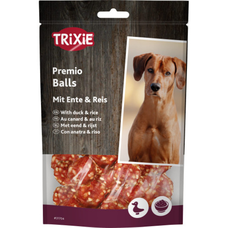 Ласощі Trixie Premio Rice Duck Balls для собак кульки з качкою і рисом 80 г