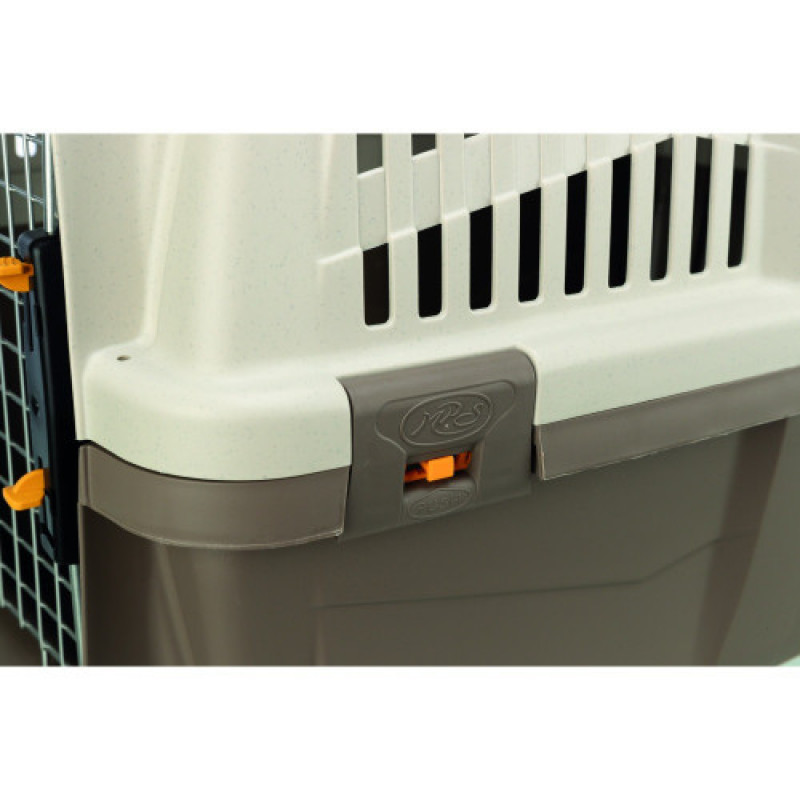 Контейнер-переноска Trixie для собак Skudo 3 вагою до 24 кг коричнева пластик розмір S 40x39x60 см