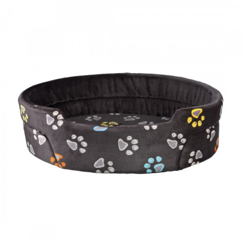 Лежак Trixie Jimmy для собак з лапками пінопластова підкладка сіро-коричневий плюш 75х65 см