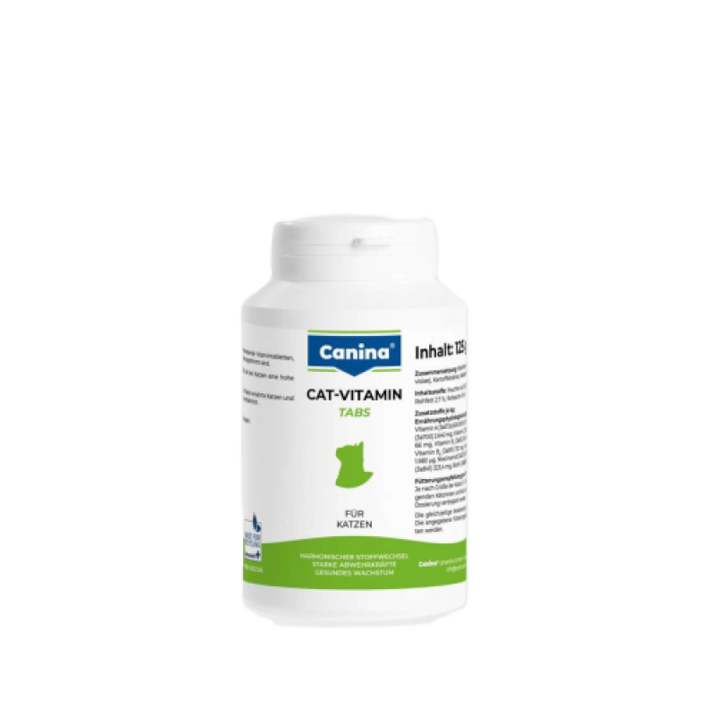 Вітамінний комплекс Canina Cat-Vitamin Tabs для котів 125 г 250 табл.