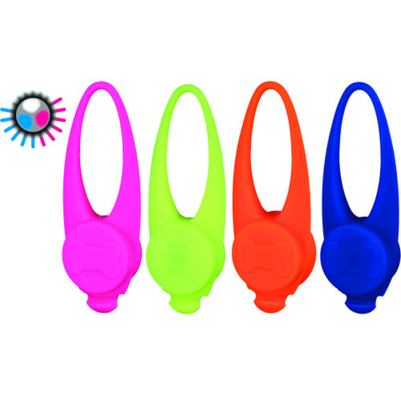 Брелок-ліхтарик Trixie для собак з водовідштовхувальним покриттям силікон 8х2,4 см