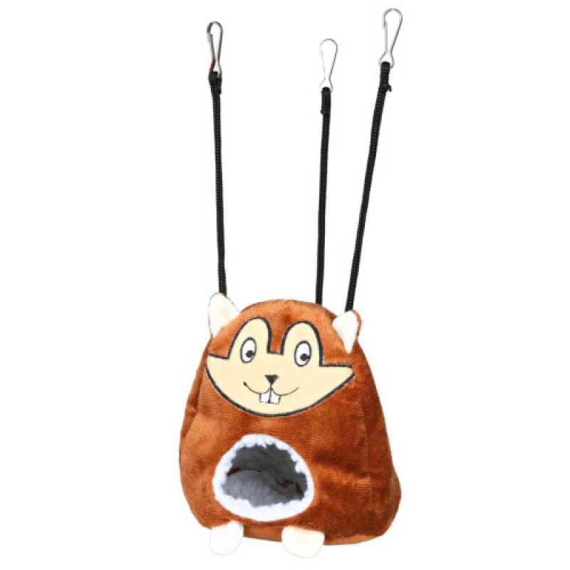 Лежак-будиночок Trixie для гризунів підвісний 11 х 14 см коричневий