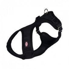 Шлея Trixie для собак Soft м_яка нейлон чорна розмір XXS-XS 25-35 см/15 мм