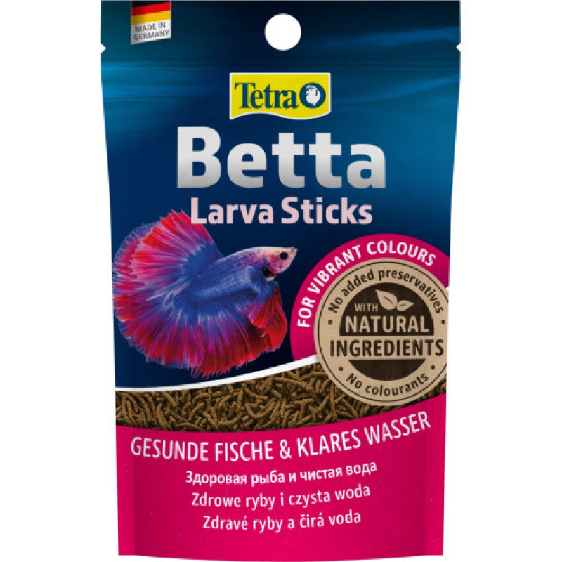 Корм сухий Tetra Betta Larva Sticks для рибок півників в паличках 5 г