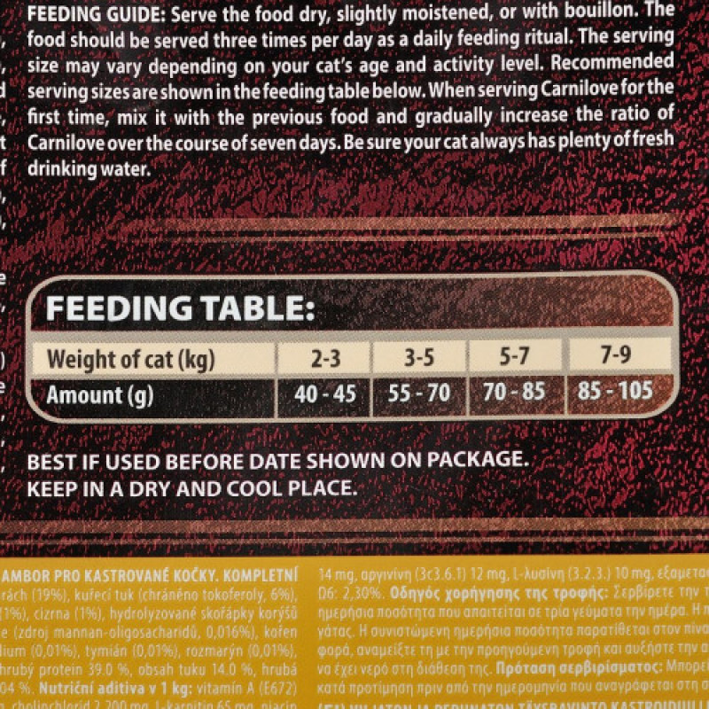 Корм сухий Carnilove Cat Sterilised для стерилізованих котів з ягнятиною та диким кабаном 2 кг