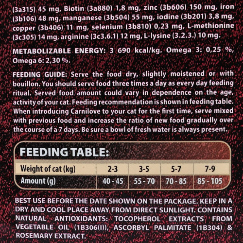 Корм сухий Carnilove Cat Sterilised для стерилізованих котів з ягнятиною та диким кабаном 6 кг