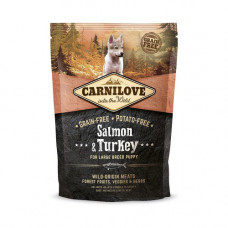 Корм сухий Carnilove Puppy Large Breed Salmon and Turkey для цуценят великих порід з лососем та індичкою 1,5 кг