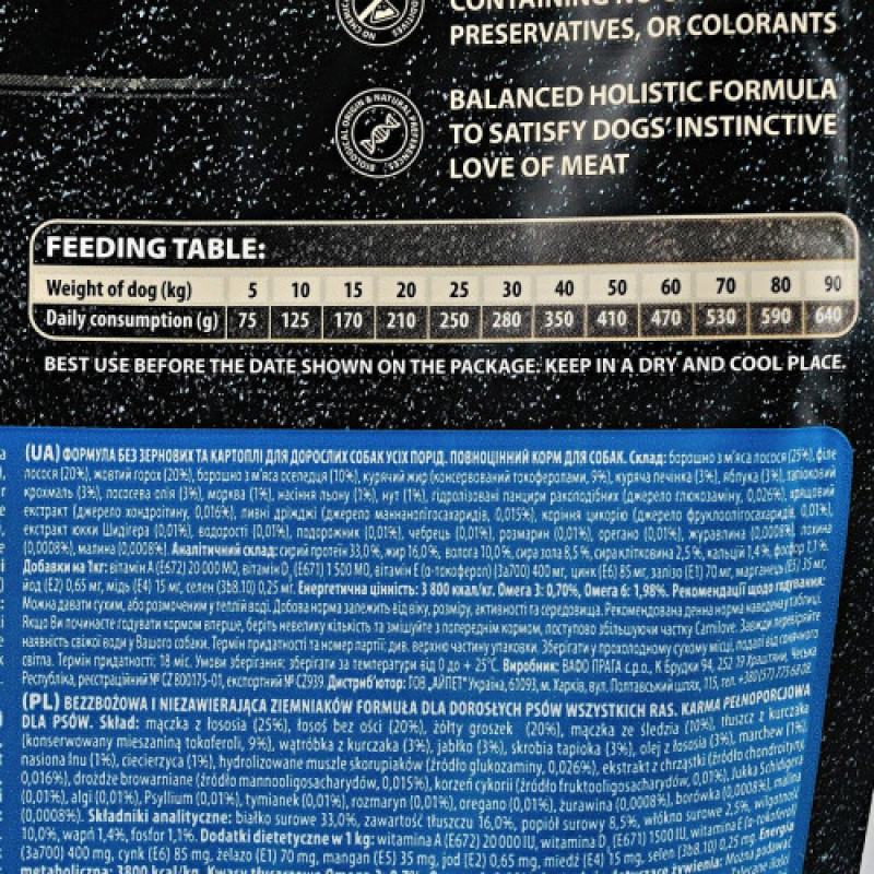 Корм сухий Carnilove Adult Salmon для дорослих собак усіх порід з лососем 1,5 кг