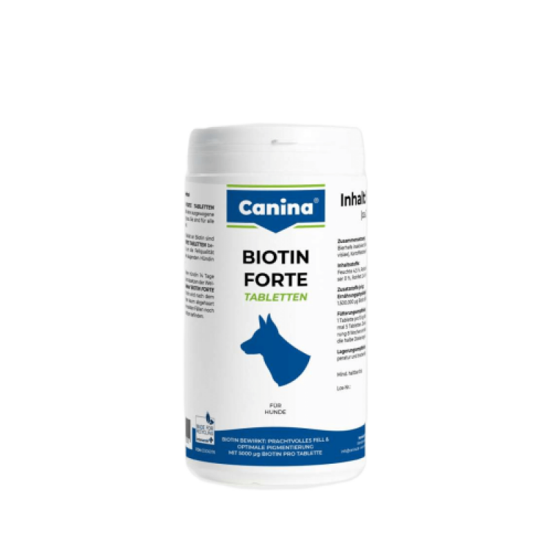 Вітамінний комплекс Canina Biotin Forte Tabletten для собак Біотин інтенсивний курс для шерсті 700 г 210 табл.