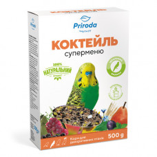 Корм Природа Коктейль «Суперменю» для хвилястих папуг, 500 г