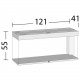 Акваріум Juwel прямий RIO 240 LED, 121х55х41см, 240 л