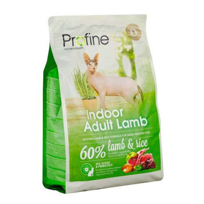 Сухий корм Profine Indoor для котів, які живуть в приміщенні, з ягням та рисом, 2 кг