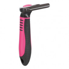 Гребінець-тример Trixie для собак для видалення підшерстя рожевий 7 см/ 15 см