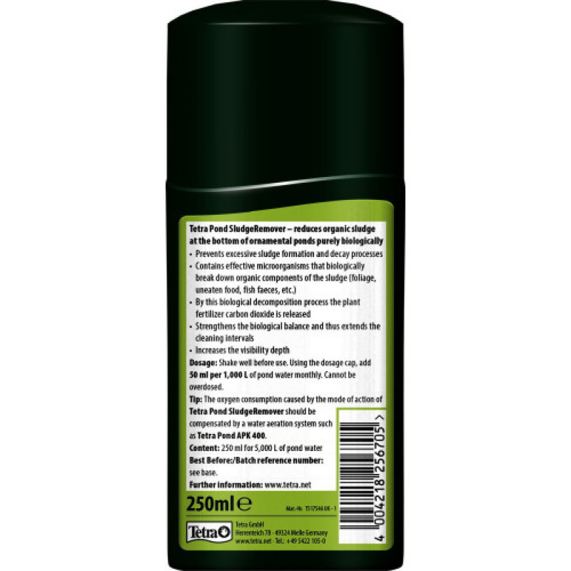 Засіб Tetra Pond SludgeRemover для ставка для видалення мулу та розщеплення органічних сполук 250 мл на 5000 л