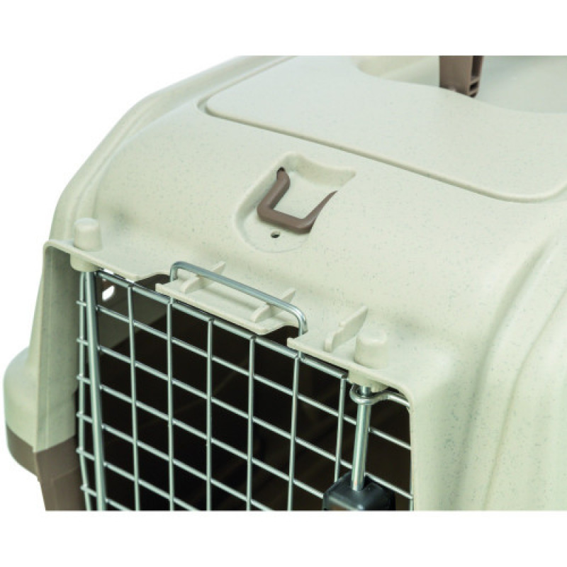 Контейнер-переноска Trixie для собак та котів Skudo 1 вагою до 12 кг коричнева пластик розмір XS 30x32x49 см