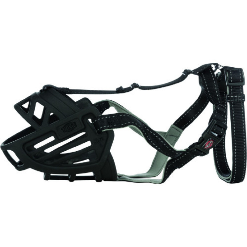 Намордник Trixie для собак гумовий S чорний