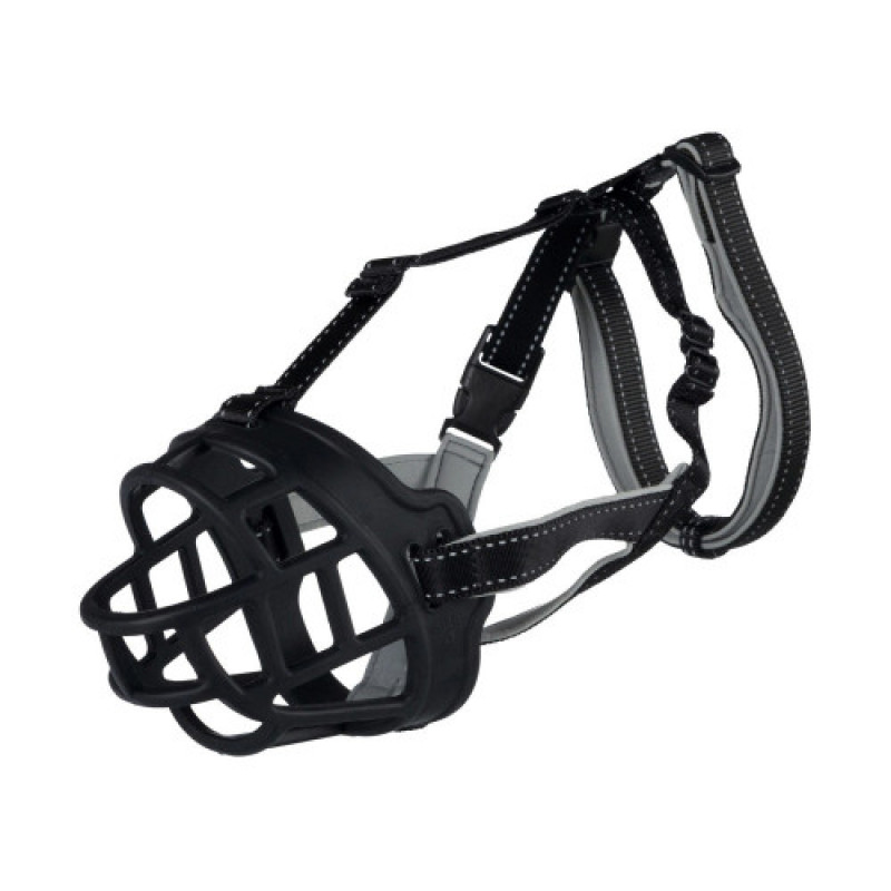 Намордник Trixie для собак гумовий L-XL чорний