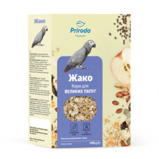 Корм Природа Жако повнораціонний вітамінізований для великих папуг 1 кг