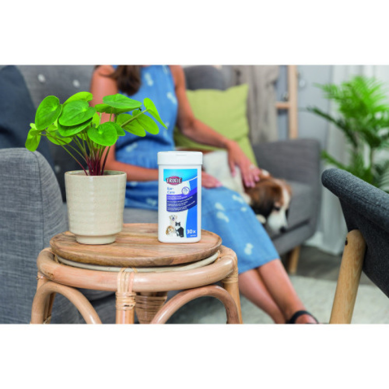 Серветки Trixie для догляду за вухами 30шт