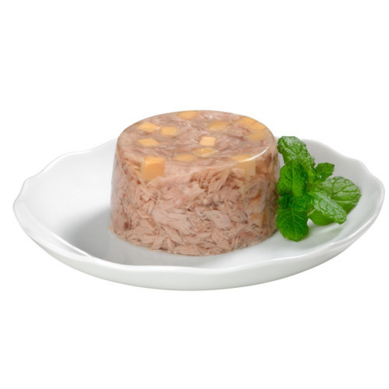 Корм вологий GimCat Shiny Cat для котів з тунцем та сиром 70 г