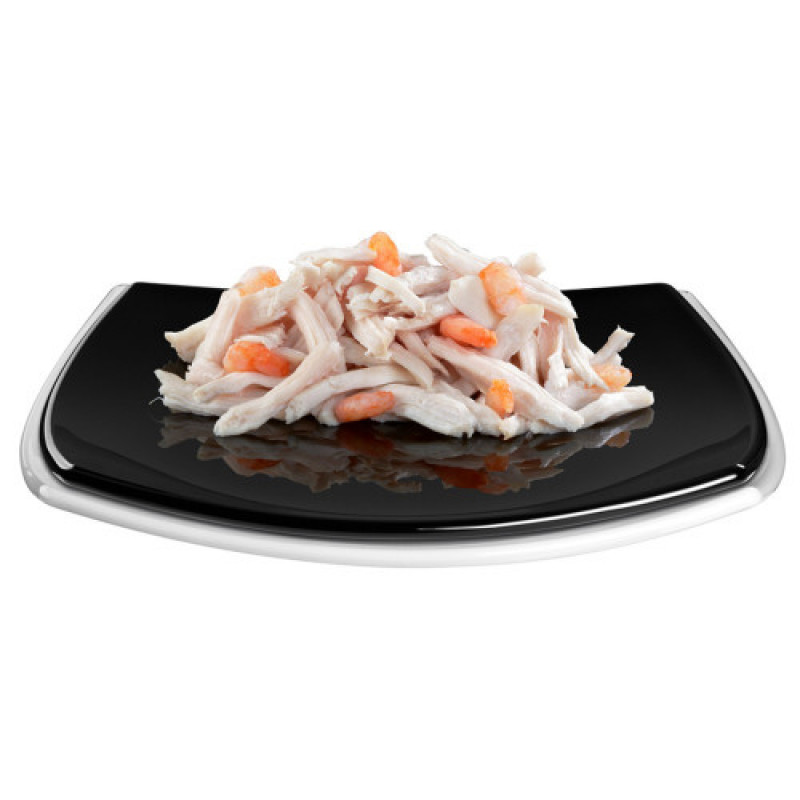 Корм вологий GimCat Shiny Cat Filet для котів з куркою та креветкою 70 г