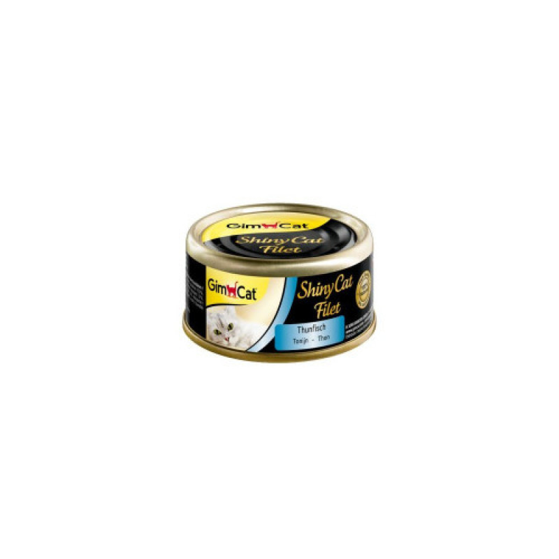 Корм вологий GimCat Shiny Cat Filet для котів з тунцем 70 г