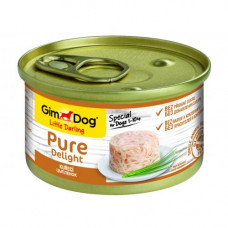 Вологий корм GimDog LD Pure Delight для собак мініатюрних порід, з куркою, 85 г