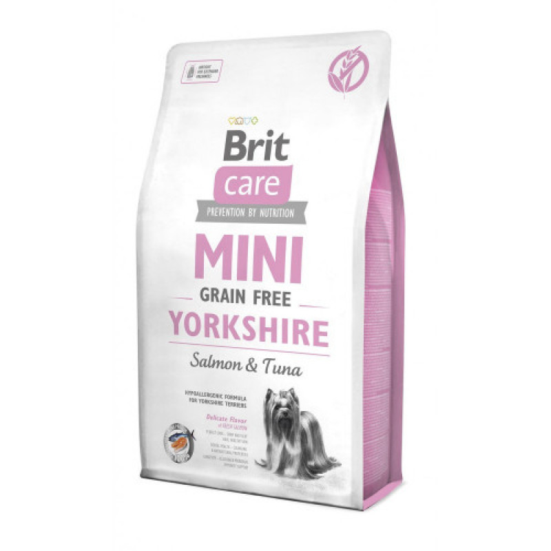 Корм сухий Brit Care Grain Free Mini Yorkshire для йоркширських тер_єрів з лососем та тунцем 2 кг