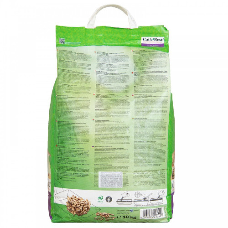 Наповнювач Cat’s Best для котячого туалету Smart Pellets деревний 20 л / 10 кг