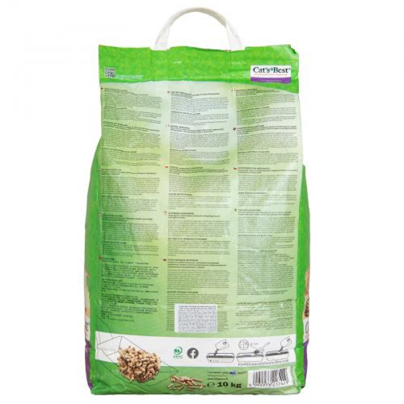 Наповнювач Cat’s Best Smart Pellets для котячого туалету, деревний, 20л/10кг