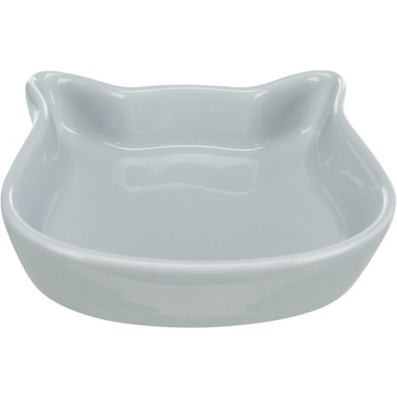 Миска Trixie для котів керамічна в формі котячої голови, 0,25 л, 12 х 12 см